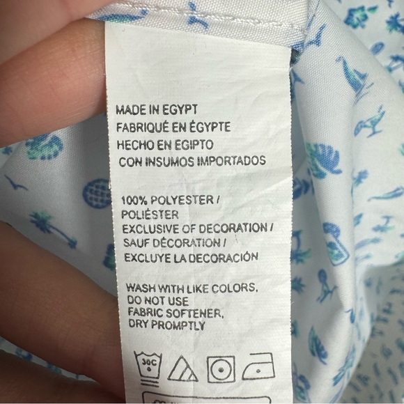 IZOD Short Sleeve Button Down‎ Shirt Size XLT - Picture 4 of 6